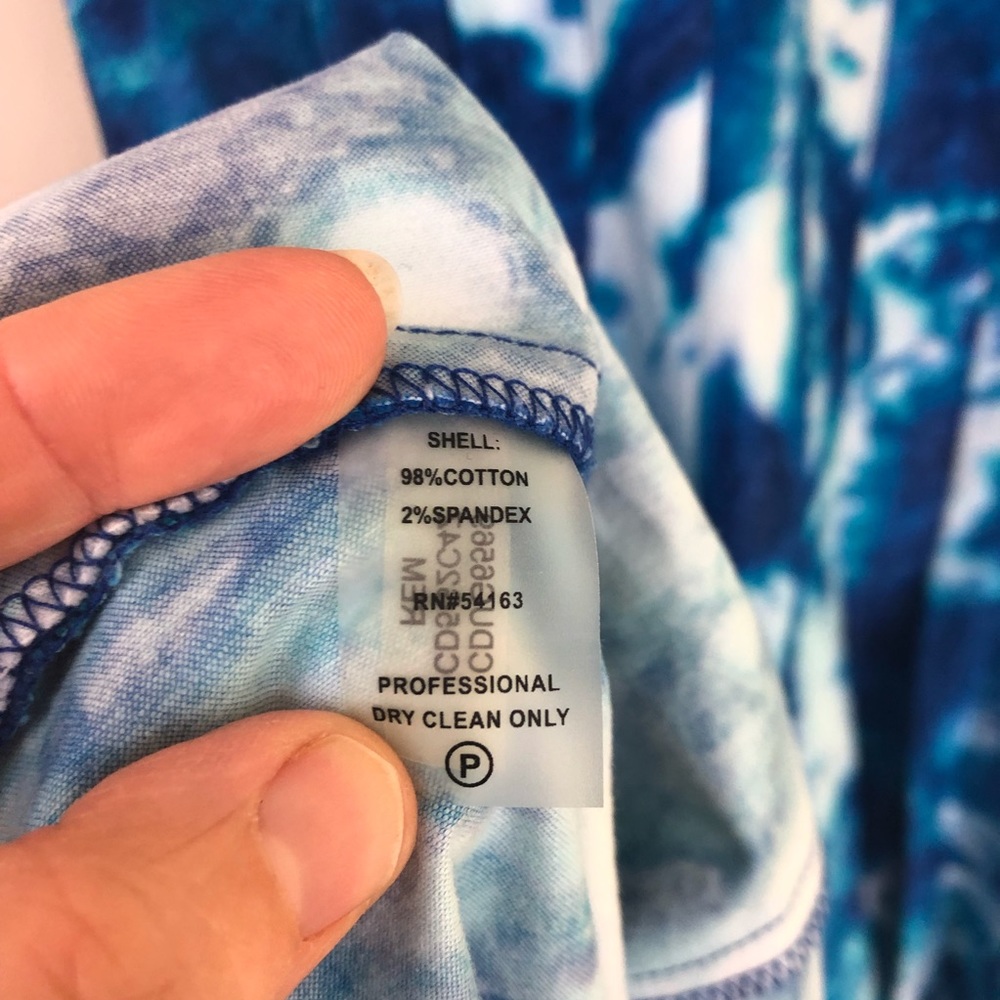 💙SOLD💙Calvin Klein Tie Dye Fit & Flare Dress - Picture 4 of 6
